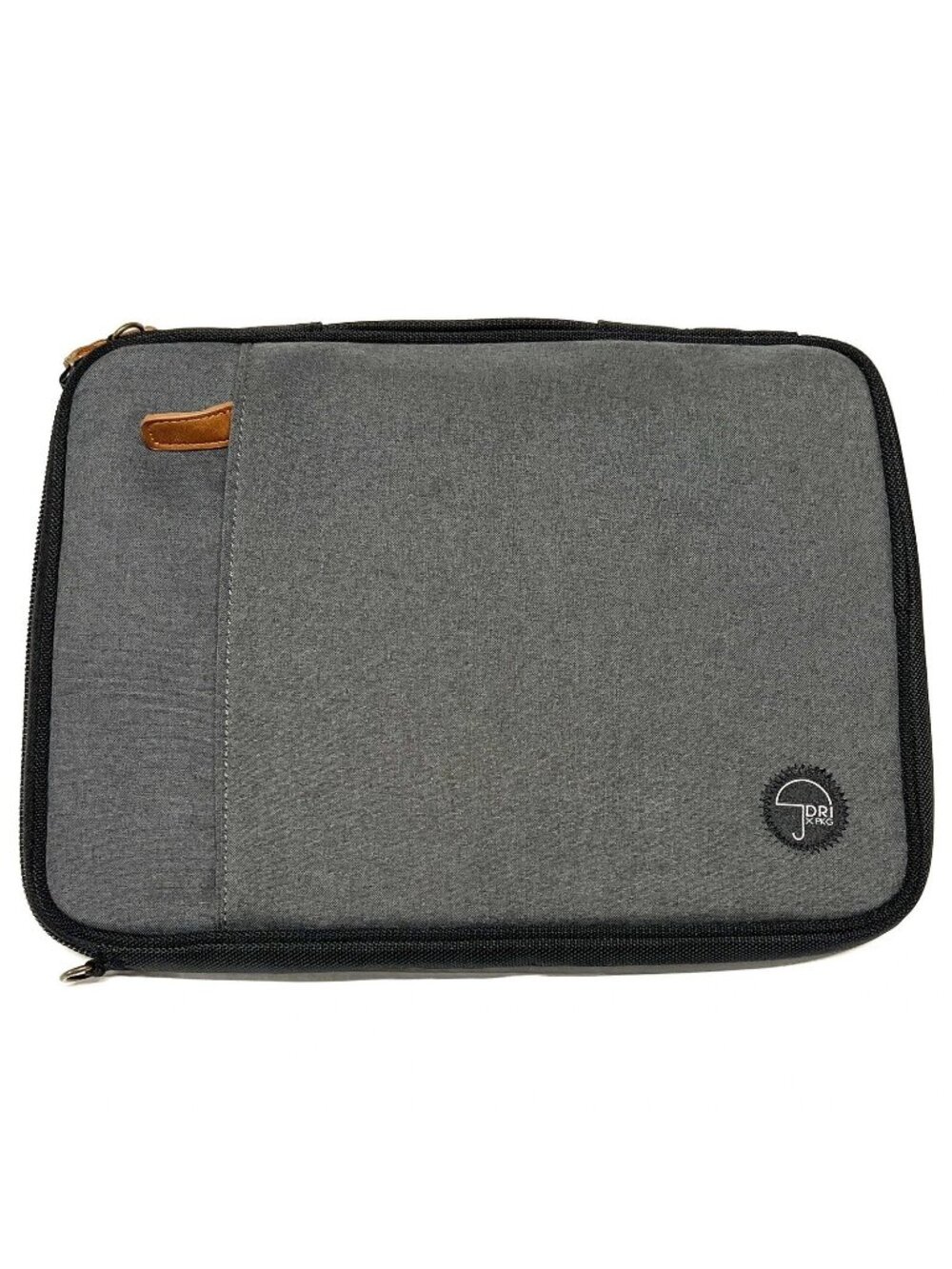 PKG X DRI 13 inch Laptop Sleeve Padded Case Multiple Pockets Zipper Gray 14x10.5